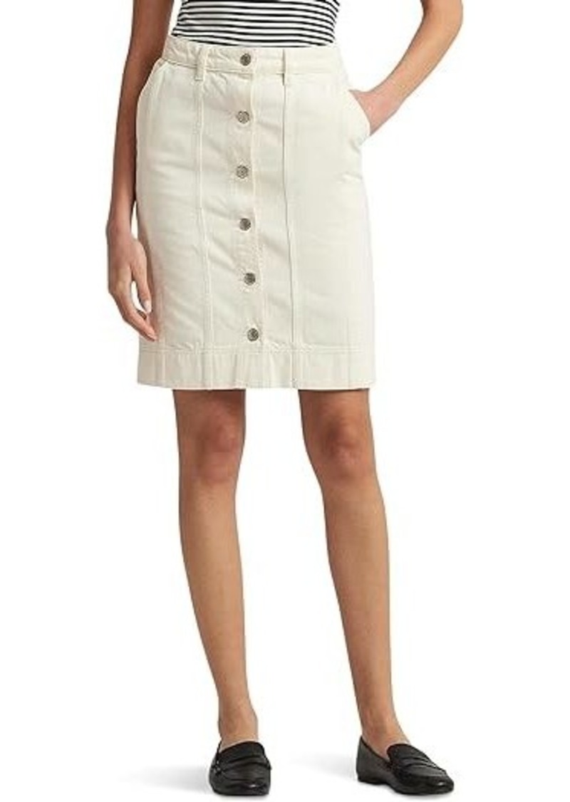 Ralph Lauren Denim Pencil Mini Skirt