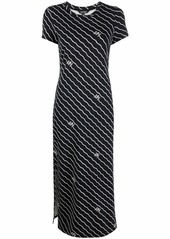 Ralph Lauren diagonal-line long T-shirt dress