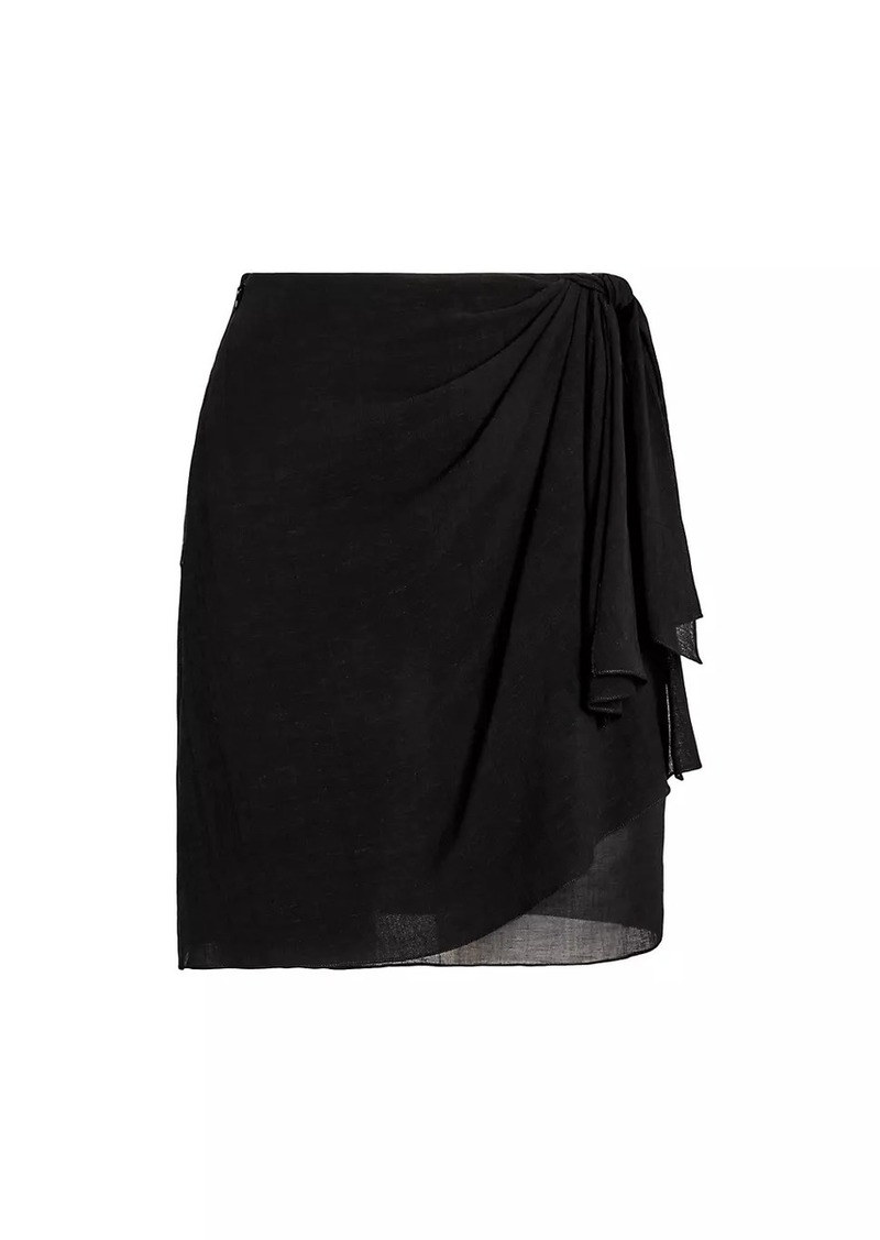 Ralph Lauren Dorian Linen Voile Mini Skirt
