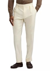 Ralph Lauren Double-Pleated Wool Garbadine Trousers