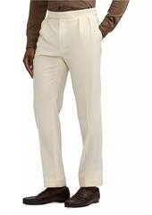 Ralph Lauren Double-Pleated Wool Garbadine Trousers