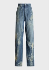 Ralph Lauren Driss Wide-Leg Denim Jeans