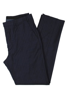 Ralph Lauren Edgewood Mens Wool Blend Pinstripe Dress Pants