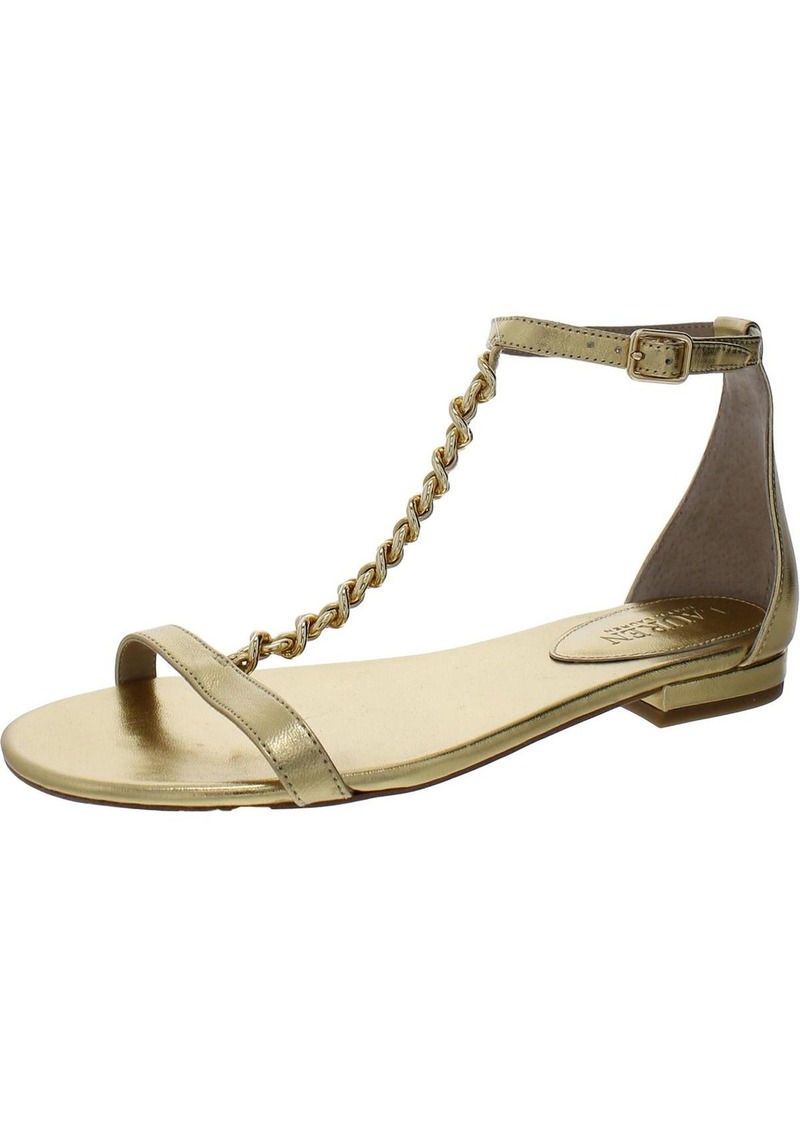 Ralph Lauren Elise Womens Leather Flat Ankle Strap