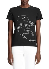 Ralph Lauren Embellished Graphic Cotton T-Shirt