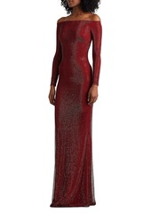Ralph Lauren Embellished Minali Column Gown