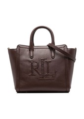 Ralph Lauren embossed-logo tote bag