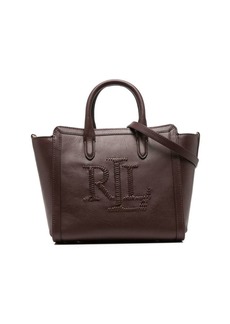 Ralph Lauren embossed-logo tote bag