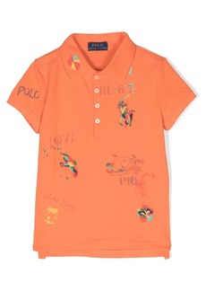 Ralph Lauren embroidered cotton polo shirt