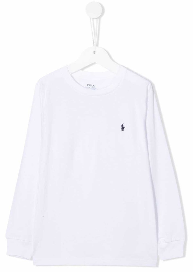 Ralph Lauren: Polo embroidered-logo round neck T-shirt