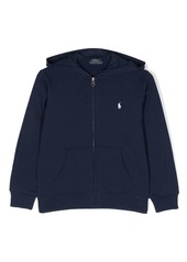 Ralph Lauren embroidered-logo zip-up hoodie