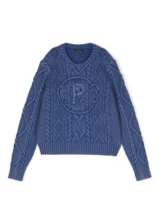 Ralph Lauren embroidered-monogram pullover