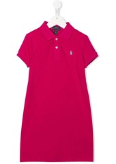Ralph Lauren embroidered polo-pony dress