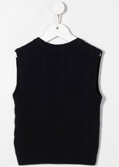 Ralph Lauren embroidered-pony knit vest