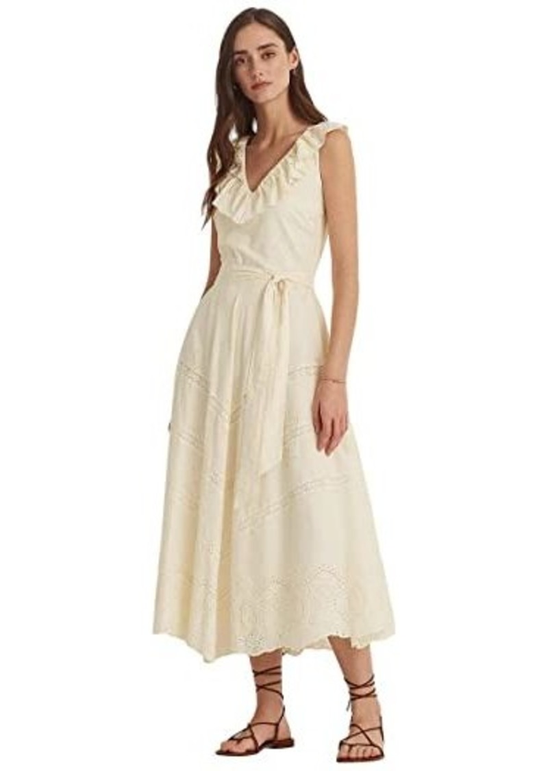 Ralph Lauren Eyelet Cotton Voile Dress