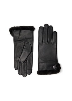 Ralph Lauren Faux Fur Lined Leather Touch Gloves