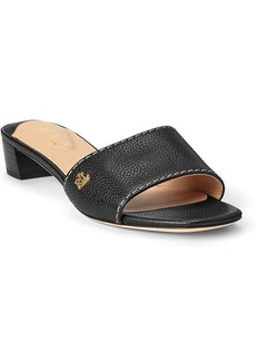 Ralph Lauren Fay Tumbled Leather Sandals