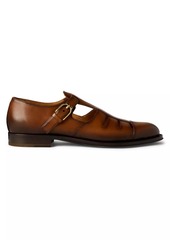 Ralph Lauren Fisherman Burnished Leather Sandals