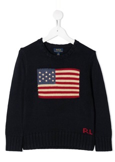 Ralph Lauren flag print jumper