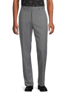 Ralph Lauren Flat Front Stretch Solid Trousers