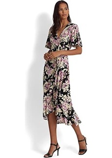 Ralph Lauren Floral Belted Jersey Dress