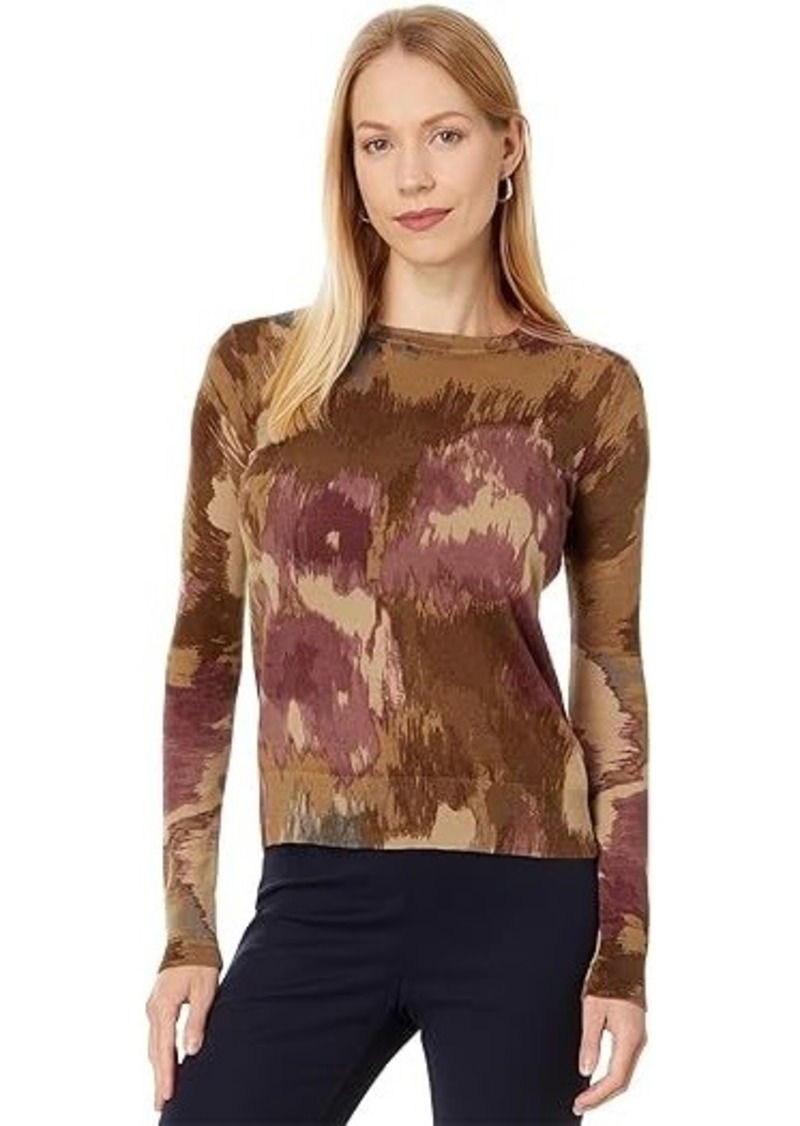 Ralph Lauren Floral Cotton-Blend Sweater