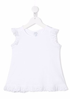 Ralph Lauren floral-lace detail T-shirt