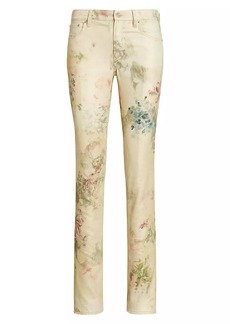 Ralph Lauren Floral Low-Rise Slim Jeans