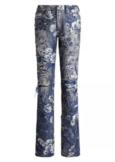 Ralph Lauren Floral Low-Rise Stretch Skinny Jeans