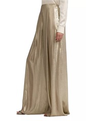 Ralph Lauren Francis Metallic Pleated Trousers