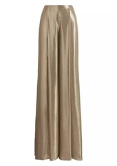 Ralph Lauren Francis Metallic Pleated Trousers