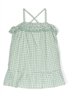 Ralph Lauren gingham-check sleeveless cotton dress
