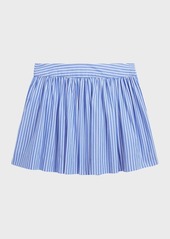 Ralph Lauren Girl's Cotton Poplin Short Striped Skirt, Size 2-6X