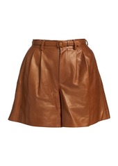 Ralph Lauren Glenn Leather Shorts