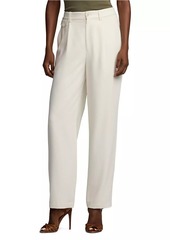 Ralph Lauren Gordon Wool Pleated Ankle Pants