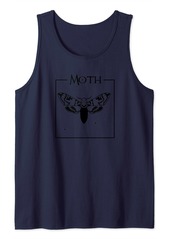 Ralph Lauren Goth Minimalist Death Head Moth Star Black Witch Design Tank Top