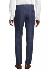 Ralph Lauren Gregory Linen Flat-Front Trousers