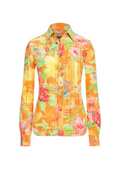 Ralph Lauren Hailey Floral Silk Shirt