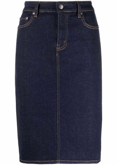 Ralph Lauren high-rise denim skirt