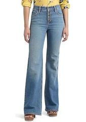 Ralph Lauren High-Rise Flare Jeans in Mirabeau Wash