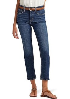 Ralph Lauren High-Rise Straight Ankle Jeans in Atlas Wash