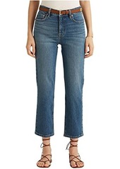 Ralph Lauren High-Rise Straight Ankle Jeans