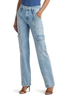 Ralph Lauren High-Rise Straight Cargo Jeans