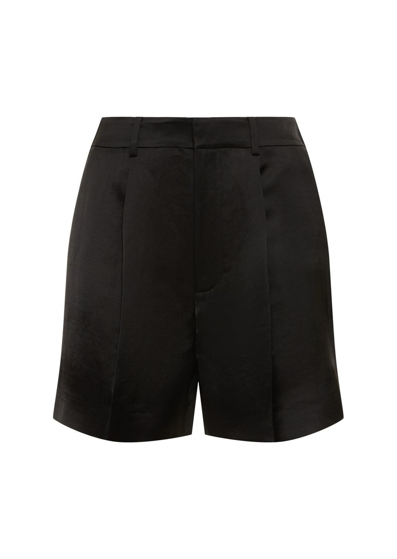 Ralph Lauren High Waist Linen Blend Shorts