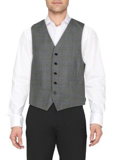 Ralph Lauren Hitchcock Mens Plaid Classic Fit Suit Vest