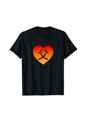 Ralph Lauren I Love My Dad In Classic Chinese Character On Gradient Heart T-Shirt