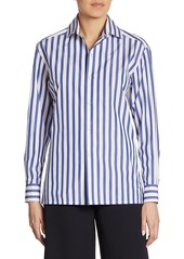 Ralph Lauren Iconic Style Capri Striped Cotton Shirt