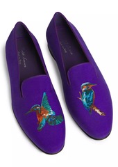Ralph Lauren Kingfisher Bird Embroidered Loafers