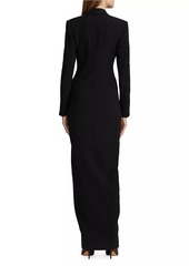 Ralph Lauren Kristian Silk Tuxedo Dress