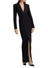 Ralph Lauren Kristian Silk Tuxedo Dress